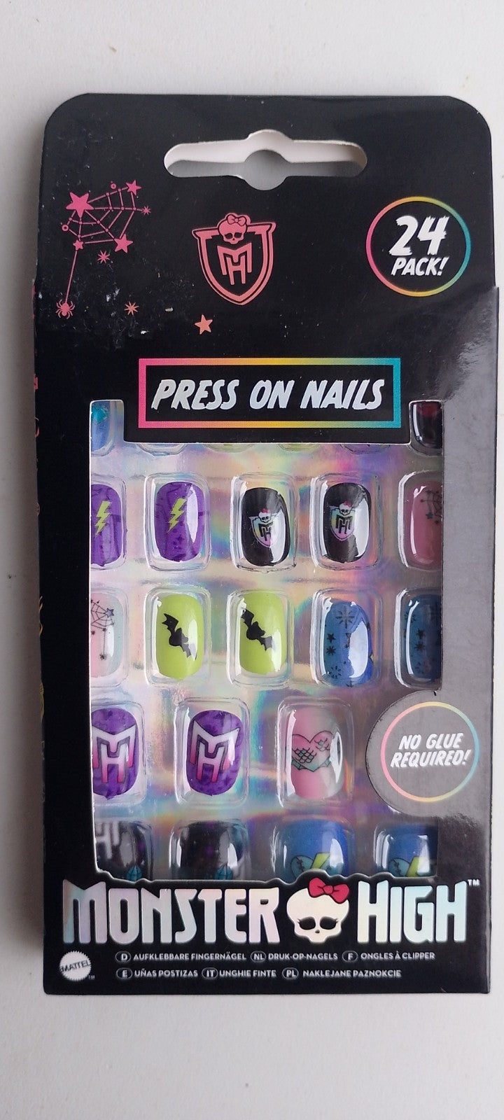 Girls Monster High Activity Set +  Monster High Press On Nails + Tempery Tattoos