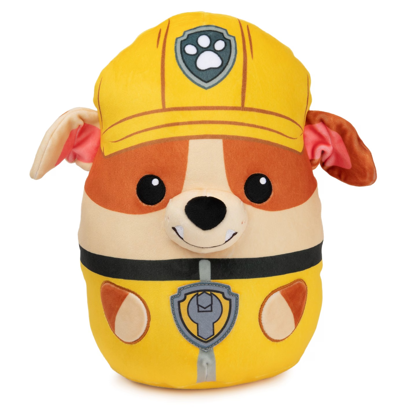 NEW OFFICIAL PAW PATROL RUBBLE SQUISH PLUSH TOY - 30CM /12 INCH