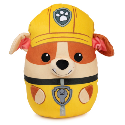 NEW OFFICIAL PAW PATROL RUBBLE SQUISH PLUSH TOY - 30CM /12 INCH