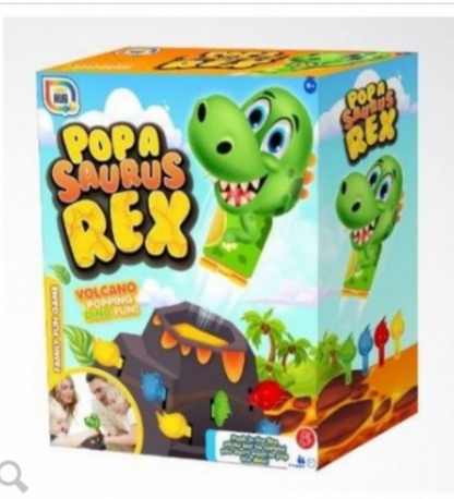 Games Hub Popa Saurus Rex Volcano Popping Family Game Ages 5+