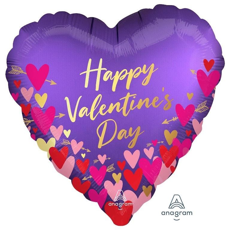 Valentines Day Foil Balloons For That Somebody Special: Heart, Marble, Abstract