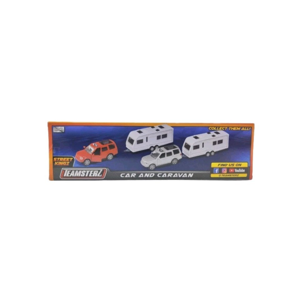 Teamsterz Car and Caravan Vehicle Toy DieCast Opening Doors Kids Children Gift