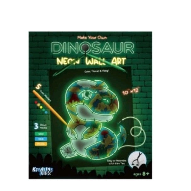 Kreative Kids Dinosaur Neon Wall Art Set