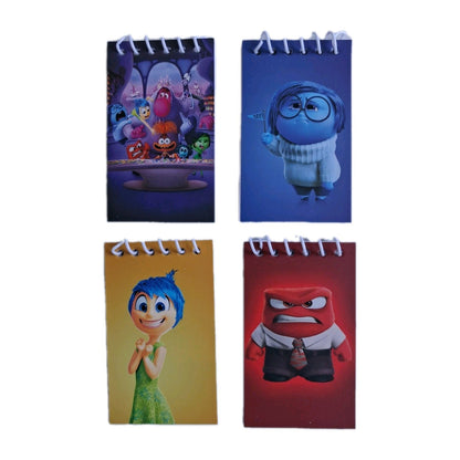 Disney Pixar Inside Out 2 Mini Spiral Notepad Set (4 Pack)