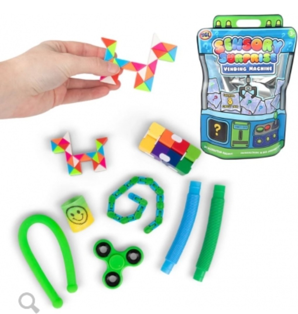 Vending Machine Mystery Bag – Blue | 8 Surprise Sensory Fidget Toys Inside