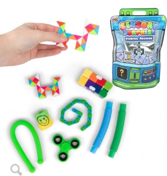 Vending Machine Mystery Bag – Blue | 8 Surprise Sensory Fidget Toys Inside