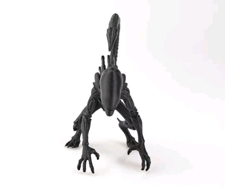 3D Printed 1/18 Alien Action Figure - Extra-terrestrial Xenomorph Model