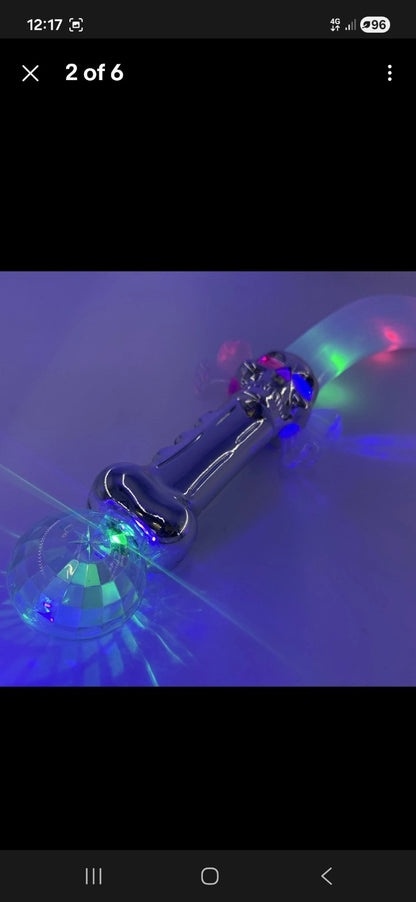 Light Up Pirate Cutlass Sword - Flashing LED Skull & Crossbones 