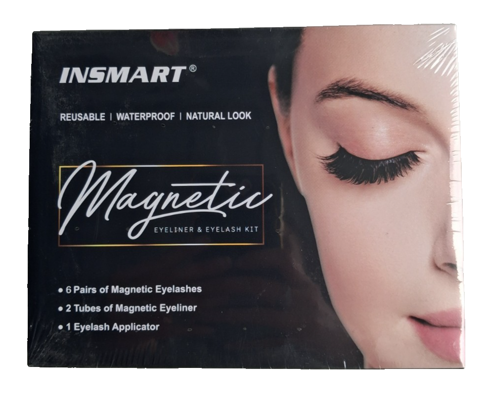 Waterproof Magnetic Eyeliner with Eyelashes and Tweezer 6 Pairs Set Long Lashes