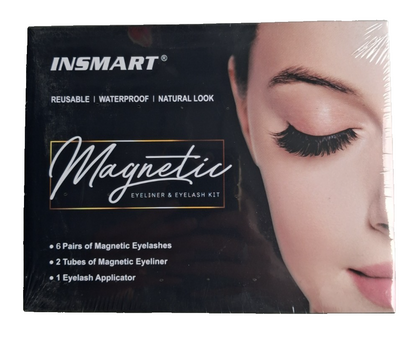 Waterproof Magnetic Eyeliner with Eyelashes and Tweezer 6 Pairs Set Long Lashes