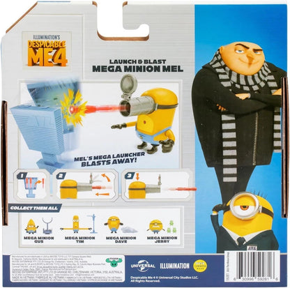 MEGA MINION MEL Action Figure (Despicable Me 4) Launch & Blast Action - Minions
