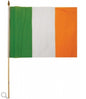 X5 IRELAND HAND FLAG (45CM X 30CM) WITH WOODEN STICK