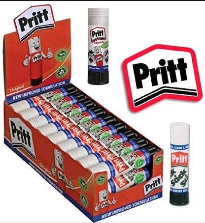 Pritt Glue Sticks 11g (Small), 25pcs Non Toxic Sticks, Child Safe, Adhesive, Art