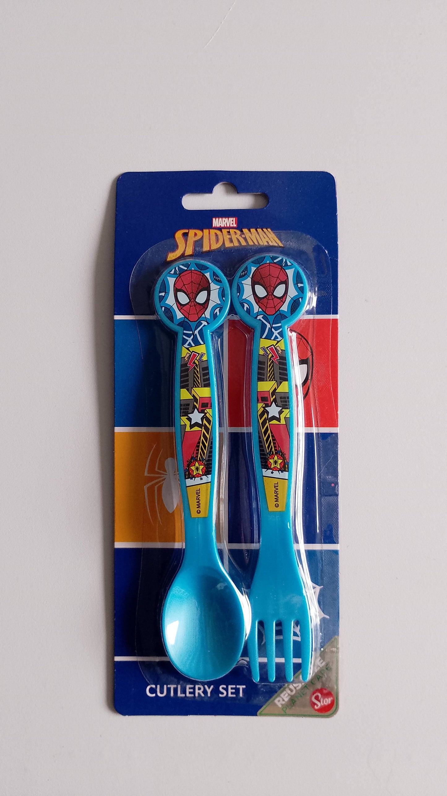 Children's Character Cutlery Sets, Spider Man - Stitch - Bluey - Pepper Pig